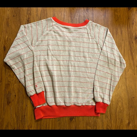 Vintage 70’s Champion Sweater Hawaii stripe S M V Neck 100% Authentic - Picture 5 of 6